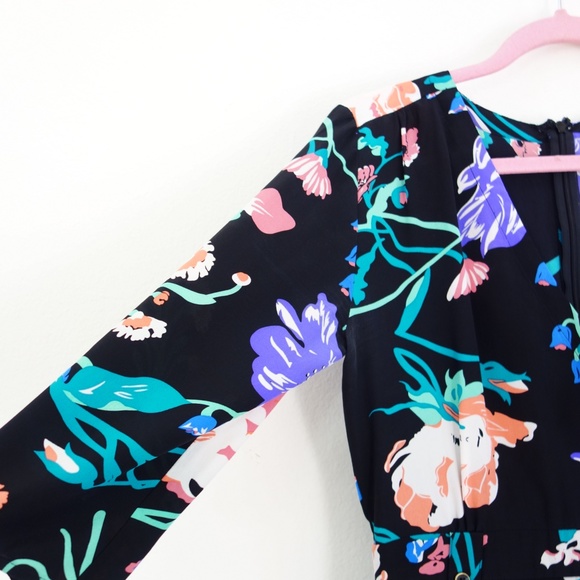 Silk Floral Romper, Size 4 - Picture 4 of 12